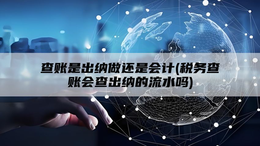 查账是出纳做还是会计(税务查账会查出纳的流水吗)