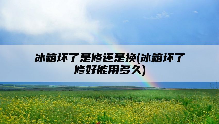 冰箱坏了是修还是换(冰箱坏了修好能用多久)