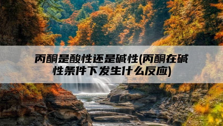 丙酮是酸性还是碱性(丙酮在碱性条件下发生什么反应)