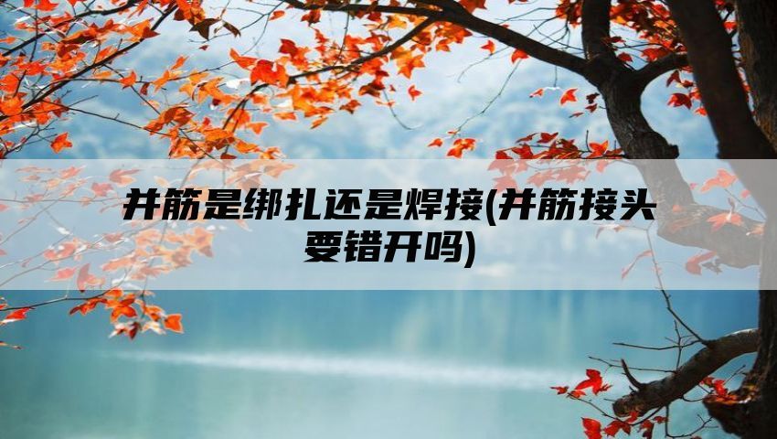 并筋是绑扎还是焊接(并筋接头要错开吗)