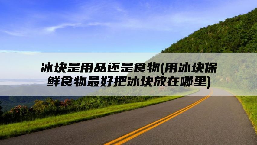 冰块是用品还是食物(用冰块保鲜食物最好把冰块放在哪里)