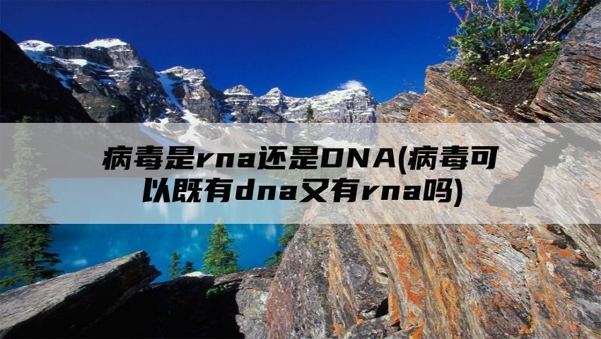 病毒是rna还是DNA(病毒可以既有dna又有rna吗)