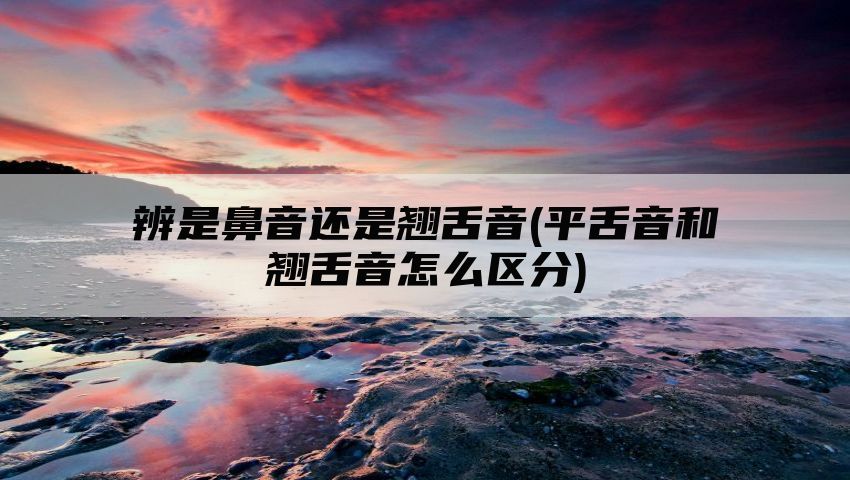 辨是鼻音还是翘舌音(平舌音和翘舌音怎么区分)